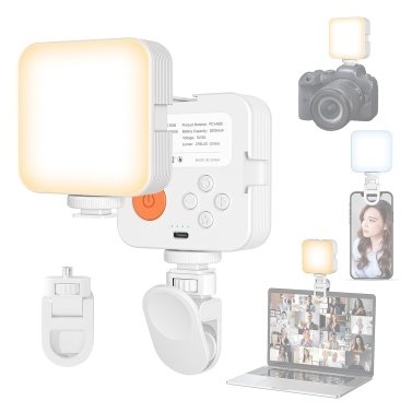 XJ75 Карманный светильник для фотосъемки с двойной цветовой температурой, светодиодный заполняющий светильник для видеоконференций