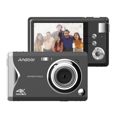 Портативная цифровая камера Andoer 3,0 дюйма TFT, 48 МП, 4K HD, 16-кратный зум, автофокус