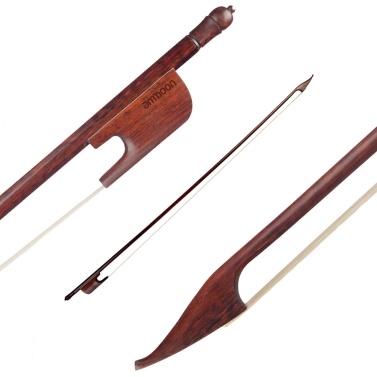 ammoon 4/4 Скрипочный лук в стиле барокко Snakewood Round Stick Snakewood White Horsehair Хорошо сбалансированный